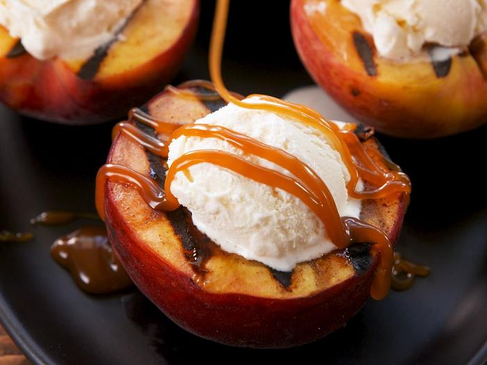 Peach “Sundaes”